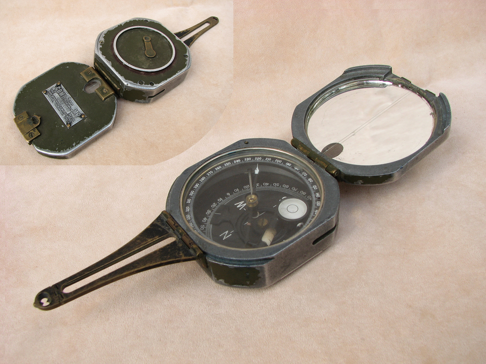 Rare Brunton M2 compass by William Ainsworth dated 1942